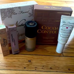 Too Faced palettes, eyeshadow & lipstick